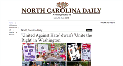 Desktop Screenshot of northcarolinadaily.com