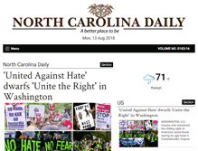 Tablet Screenshot of northcarolinadaily.com